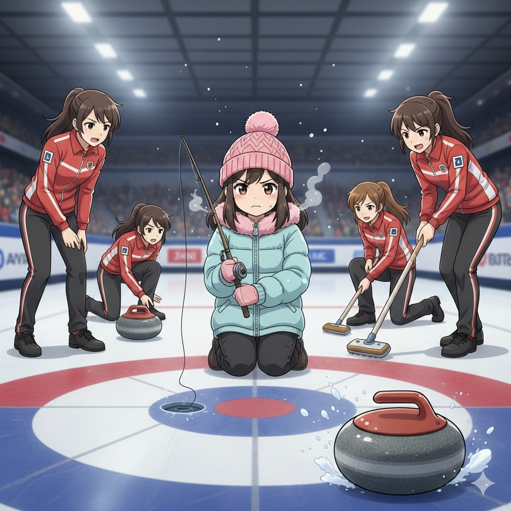 カーリングvsワカサギ釣り