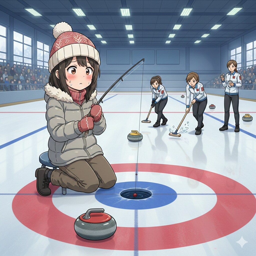 カーリングvsワカサギ釣り | の人気AIイラスト・グラビア