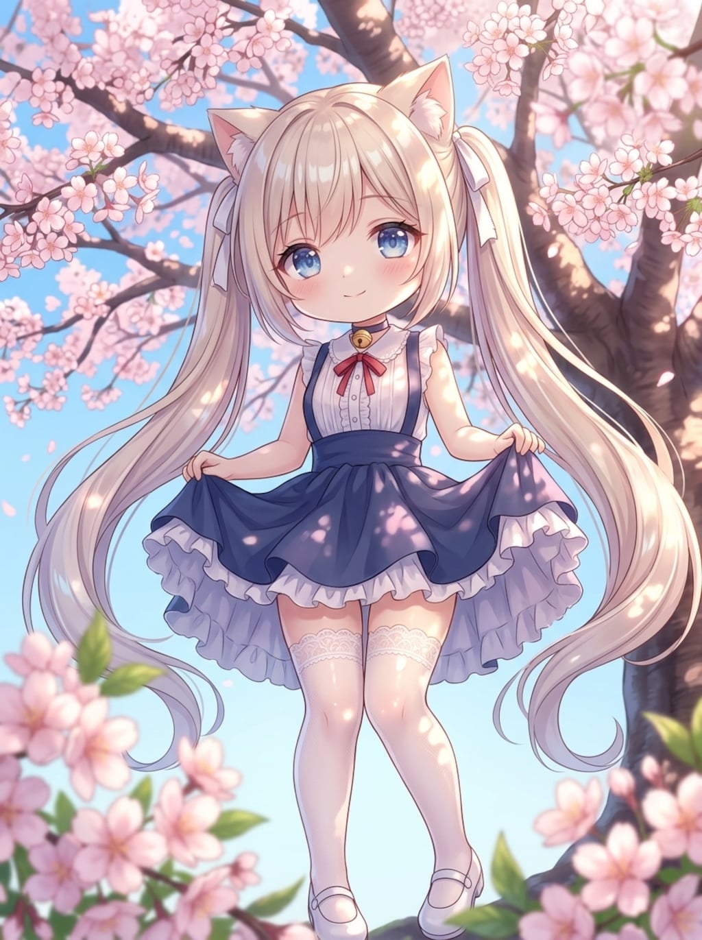 金ツイにゃん。桜