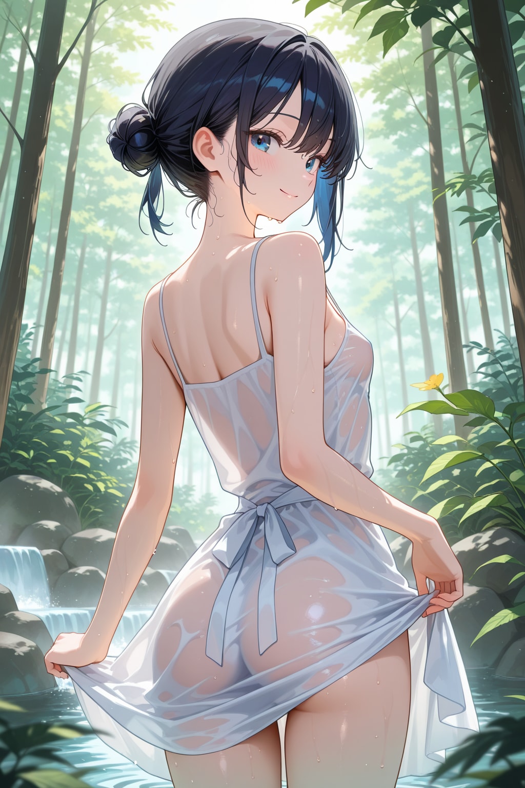 【企画：服がびしょ濡れ】びしょ濡れ女の子④