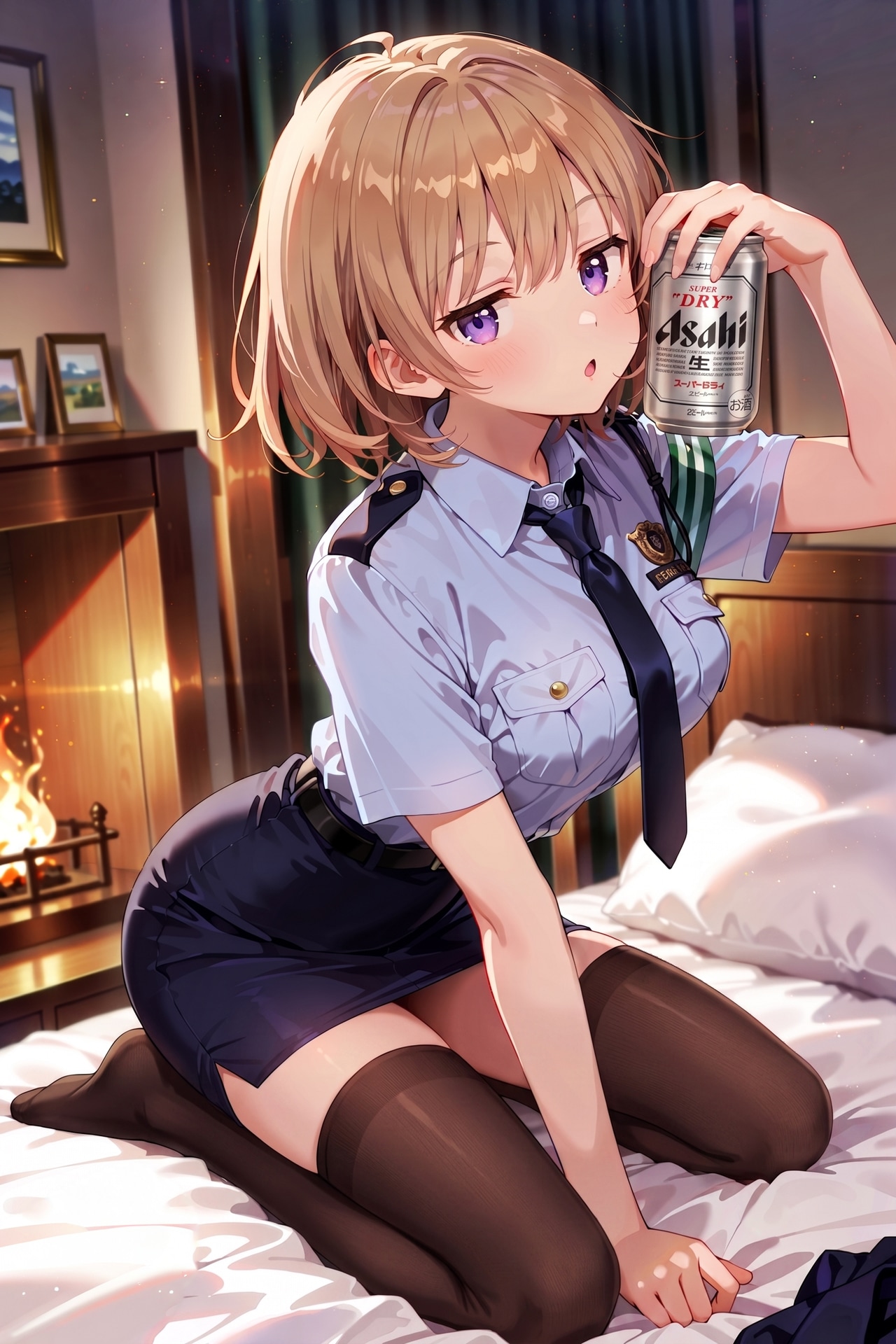 ジト目婦警さんとビール ～乾さつきのドライな日常～ Z521
