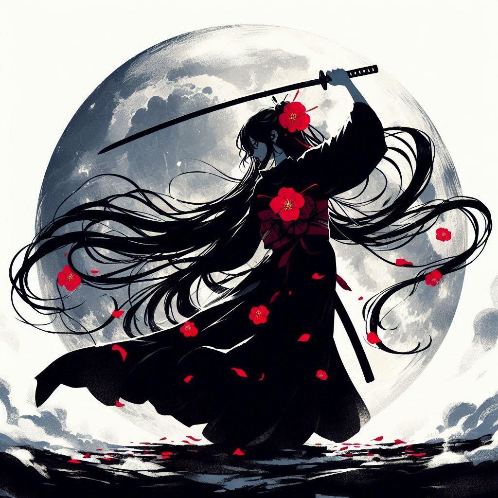 黒髪の女侍さん３３０