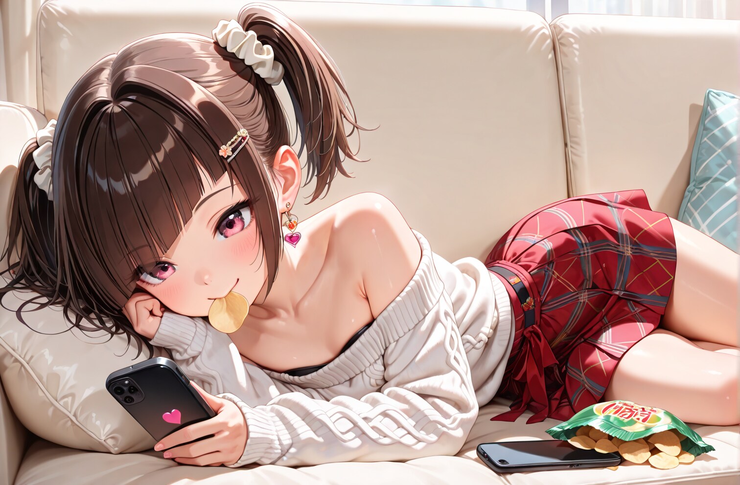 リビングでゴロゴロ♥