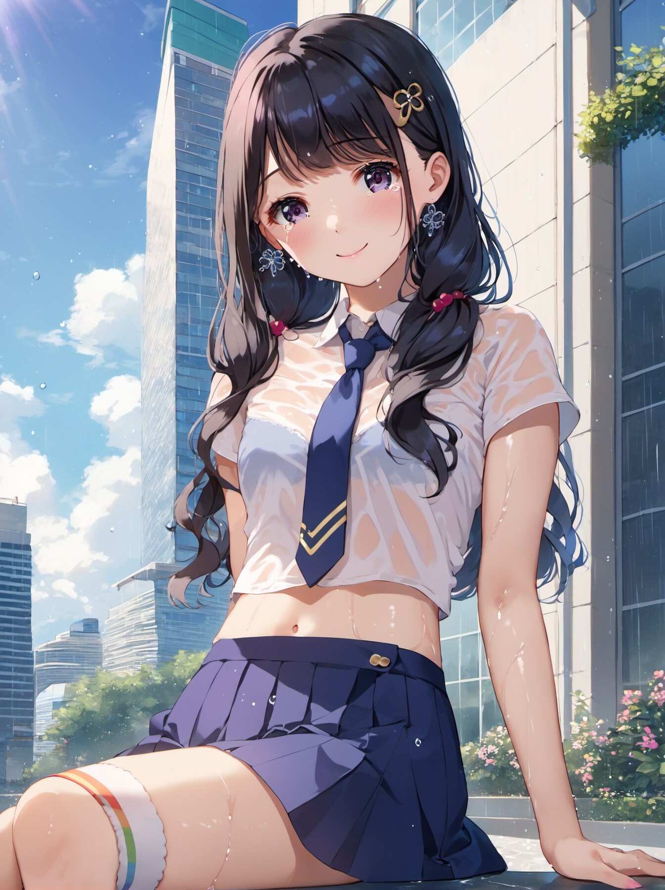 雨に濡れた女の子05(12枚)