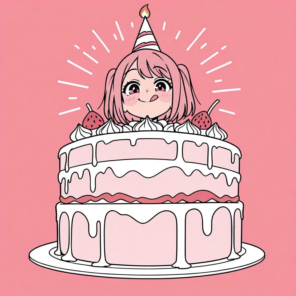 ケーキ独り占め | の人気AIイラスト・グラビア