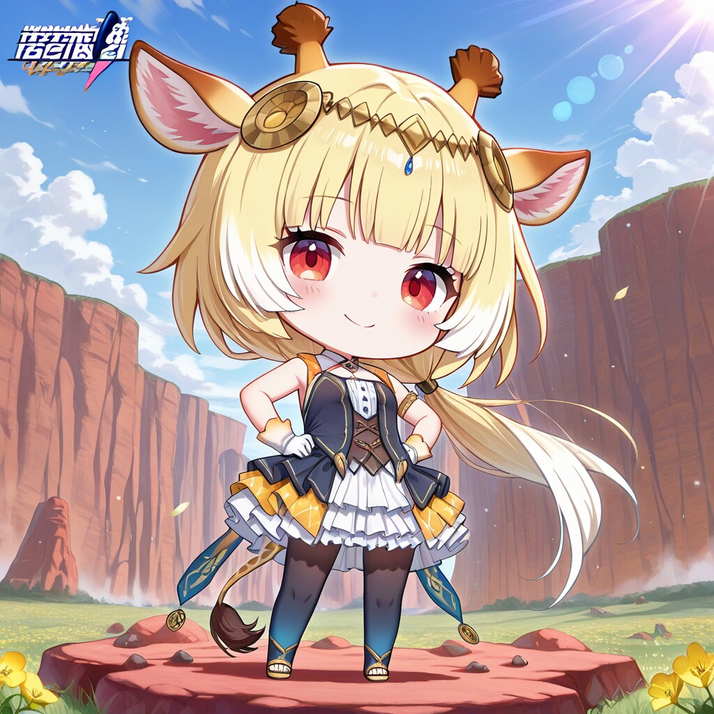 渓谷のキリンちび子ちゃん