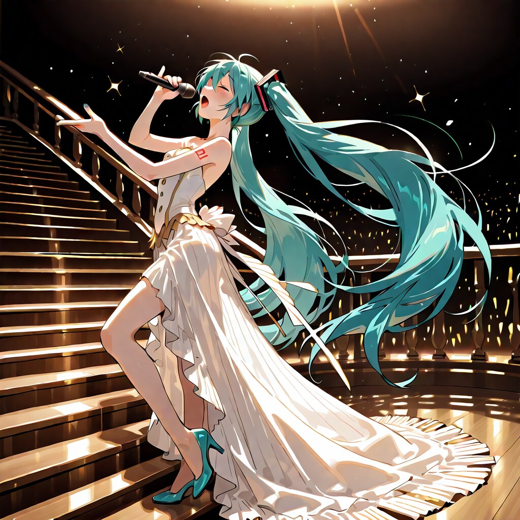 初音ミクのライブステージ