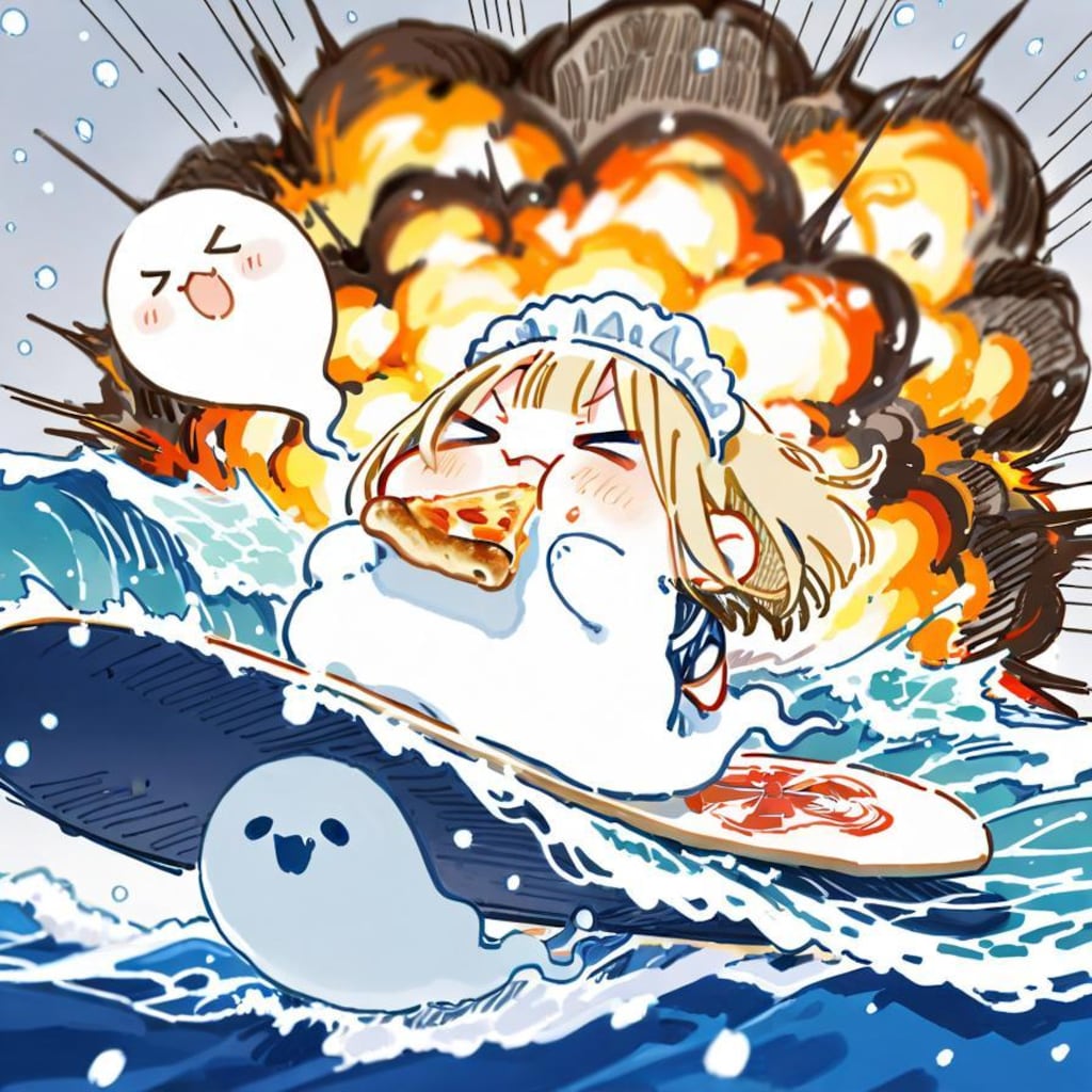 お ピ ッ ツ ァ ーフ ィ ン🍕🏄‍♀️ in Winter