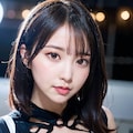黒ドレスでポロリ 10枚目