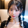 黒ドレスでポロリ 9枚目