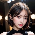 黒ドレスでポロリ 5枚目