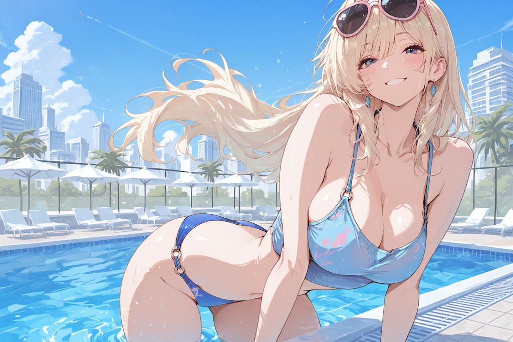 金髪さんサングラス2