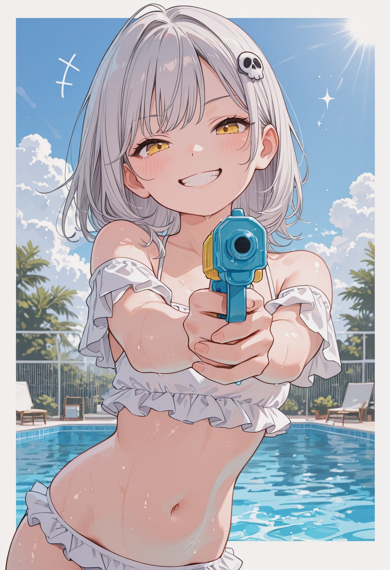 手を上げろー💀