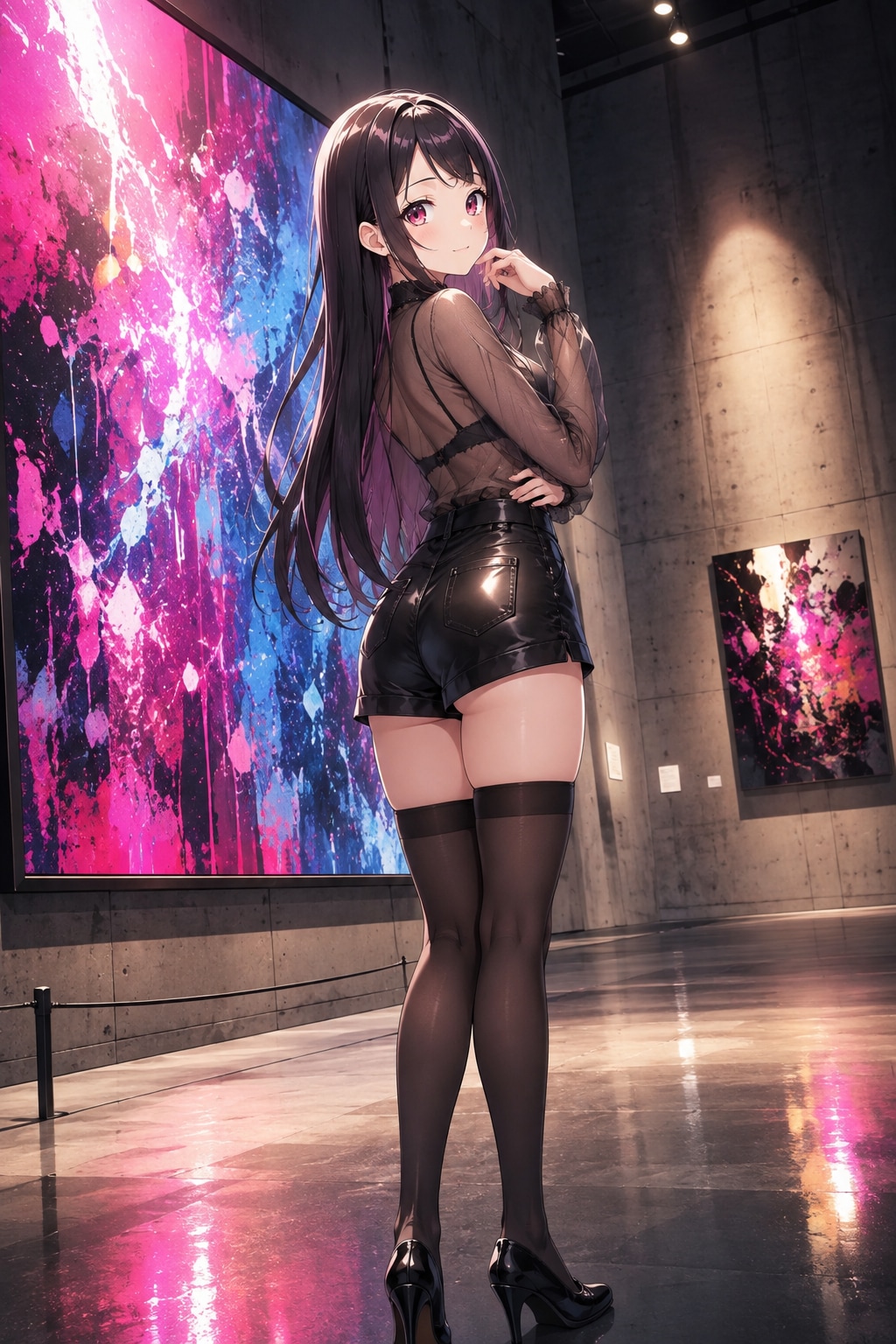 究極シリーズ 【3月：ナイトギャラリー / 現代アート展覧会】いせれべカレンダー 香織Ver.