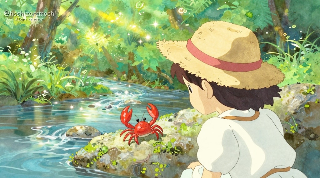 冒険の始まり、森の沢ガニ。