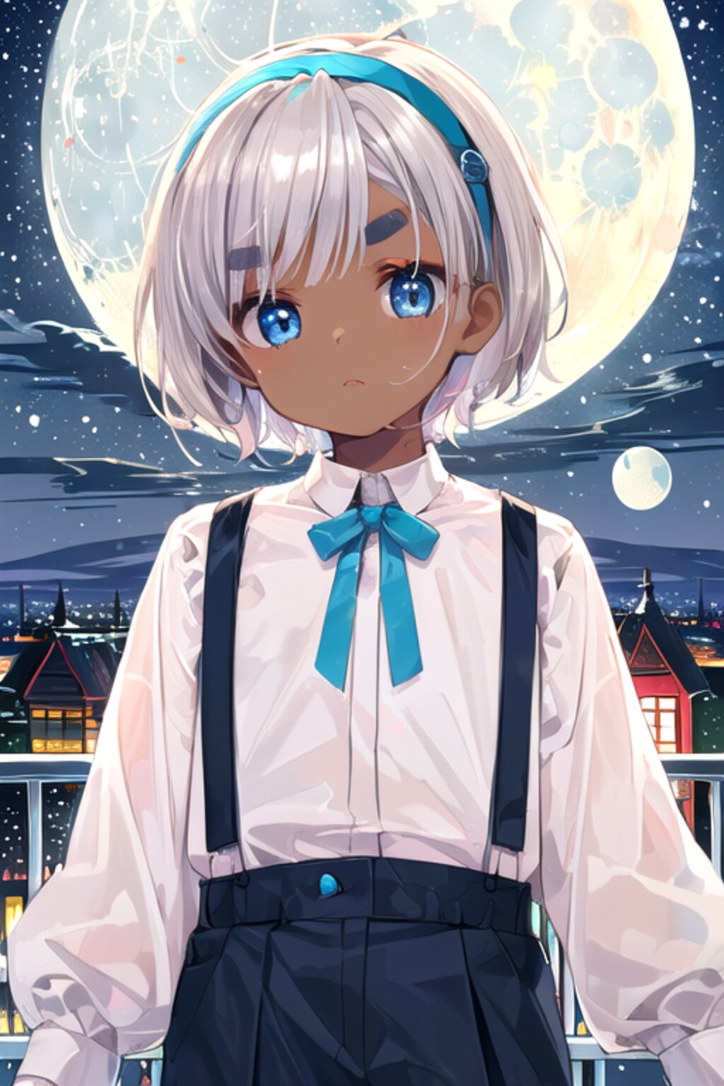 月夜に現れた少年