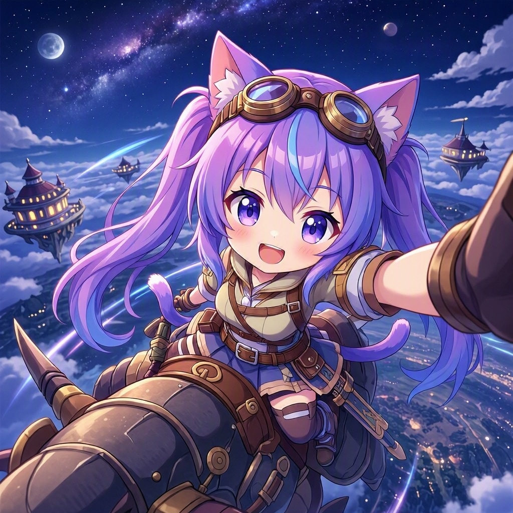 紫ツイにゃん