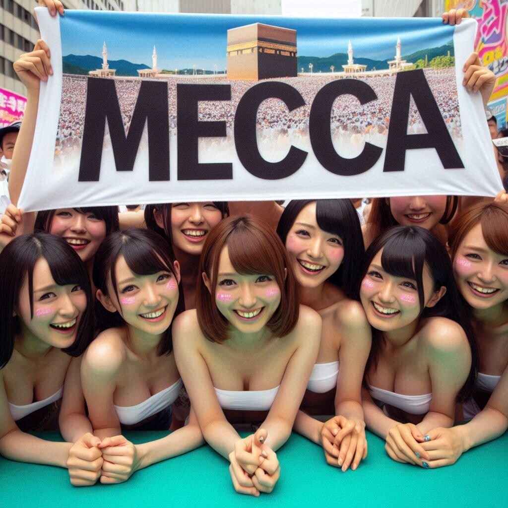 こっち⇒裸体メッカ⇐こちら