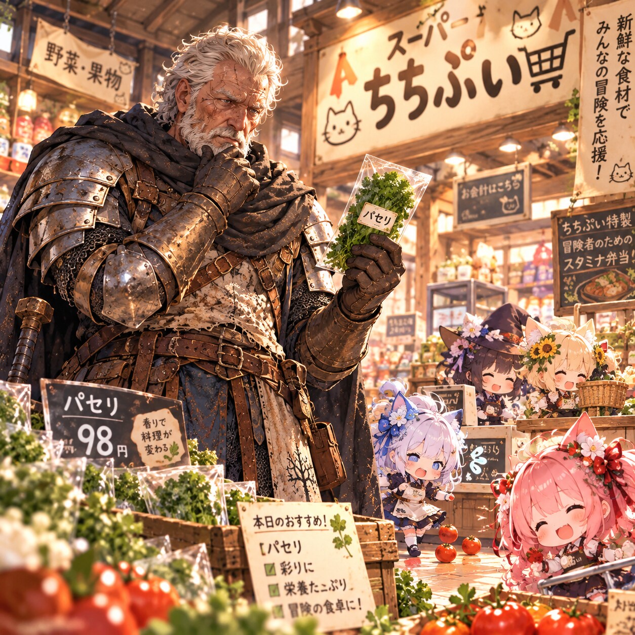 (🍎🦍🎺🌿)92.ぱ→「パセリ」ネコモ | の人気AIイラスト・グラビア