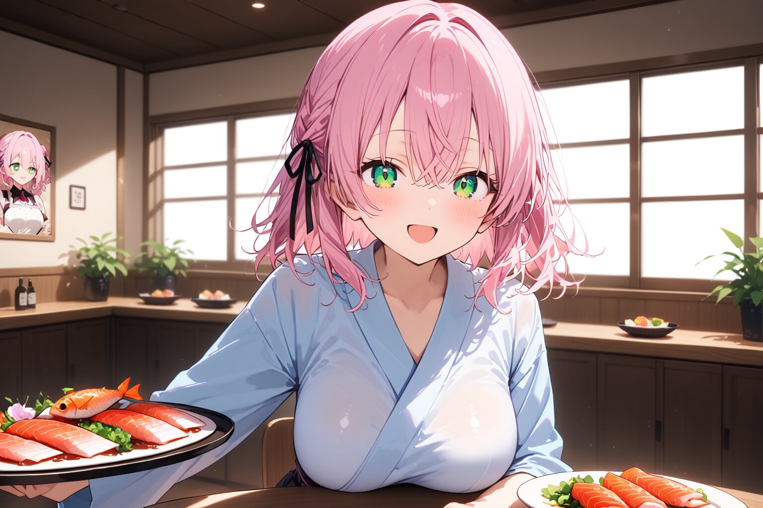 バイキングを楽しむ李々花 | の人気AIイラスト・グラビア