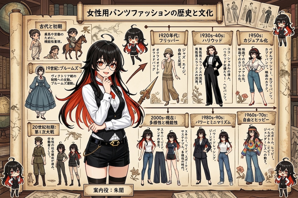 パンツファッションの変遷(朱闇さん)