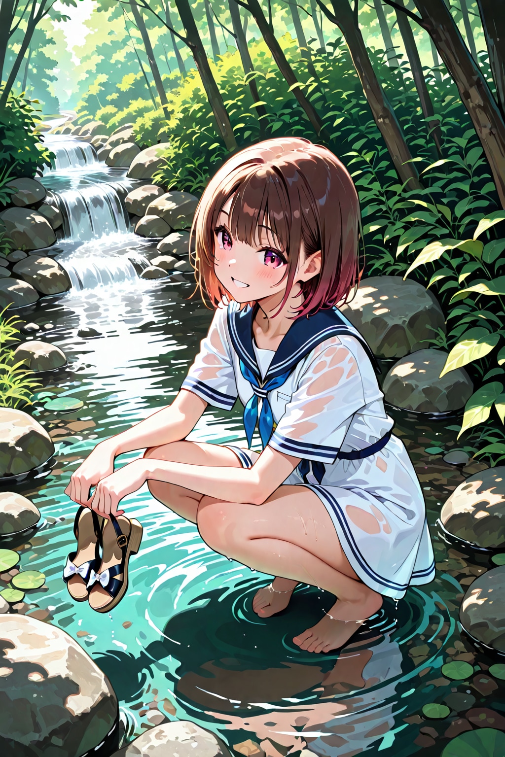 水遊び