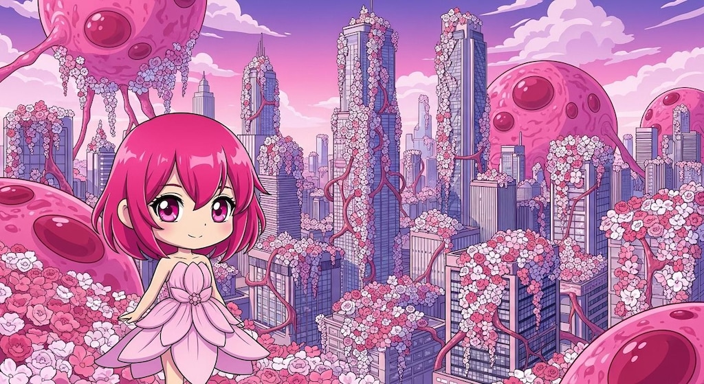 ももほうちゃんと 花の街