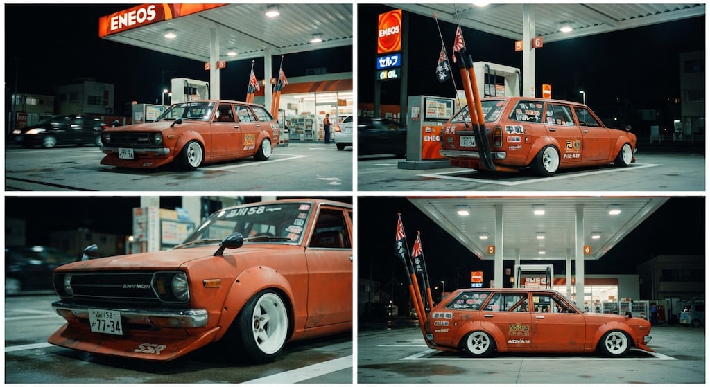 ダットサンサニーバン街道レーサー
