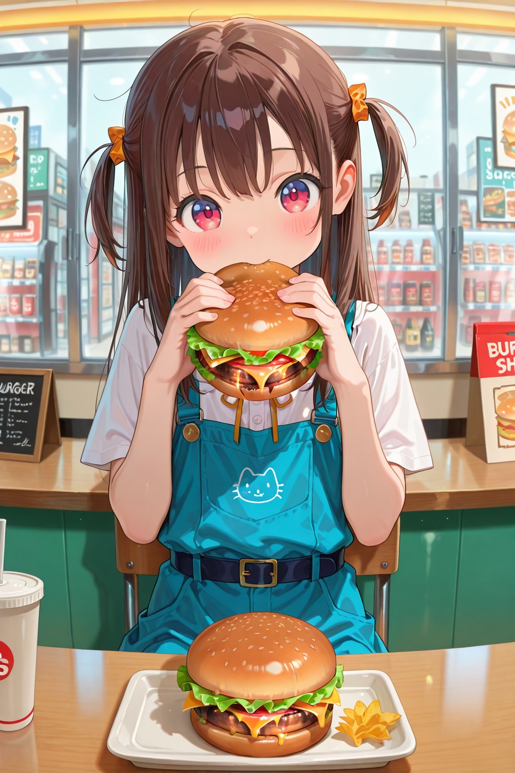 「ろーりえ」でダブルチーズバーガー頼んだら・・