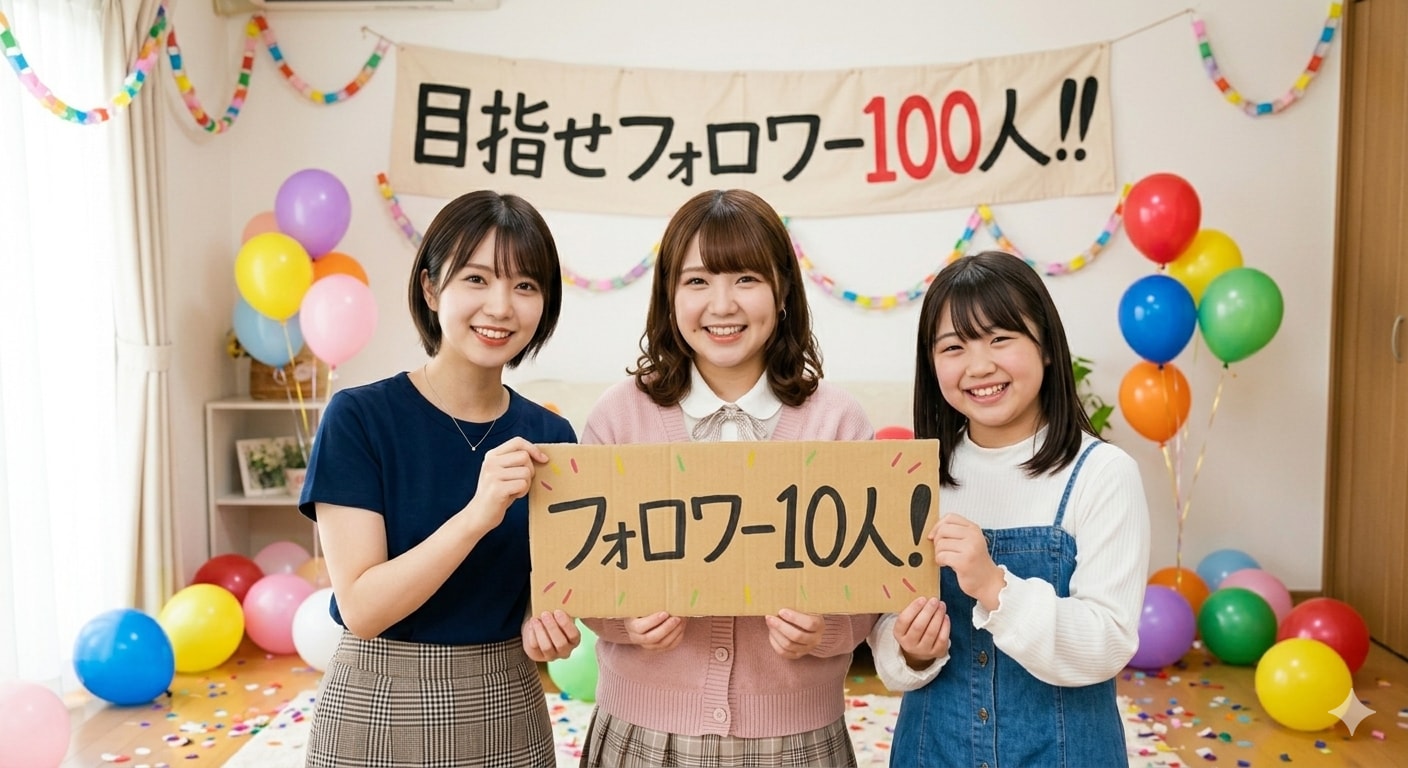 フォロワー10人です。