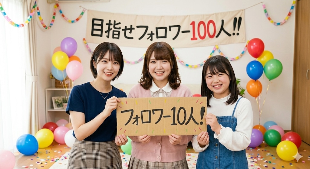 フォロワー10人です。