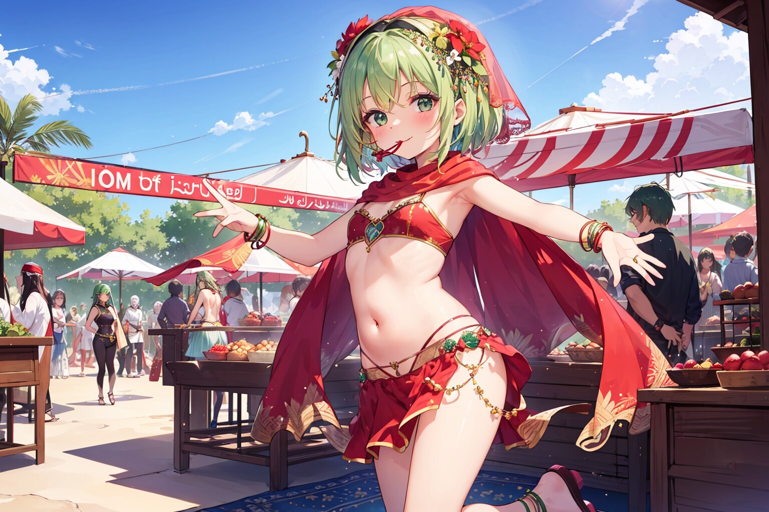 緑髪の踊り子