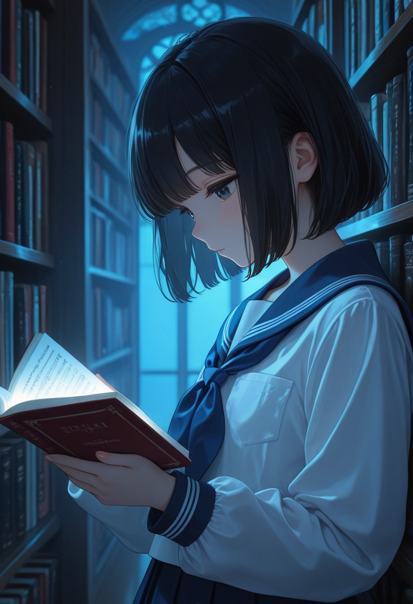 girl in library(5) | の人気AIイラスト・グラビア