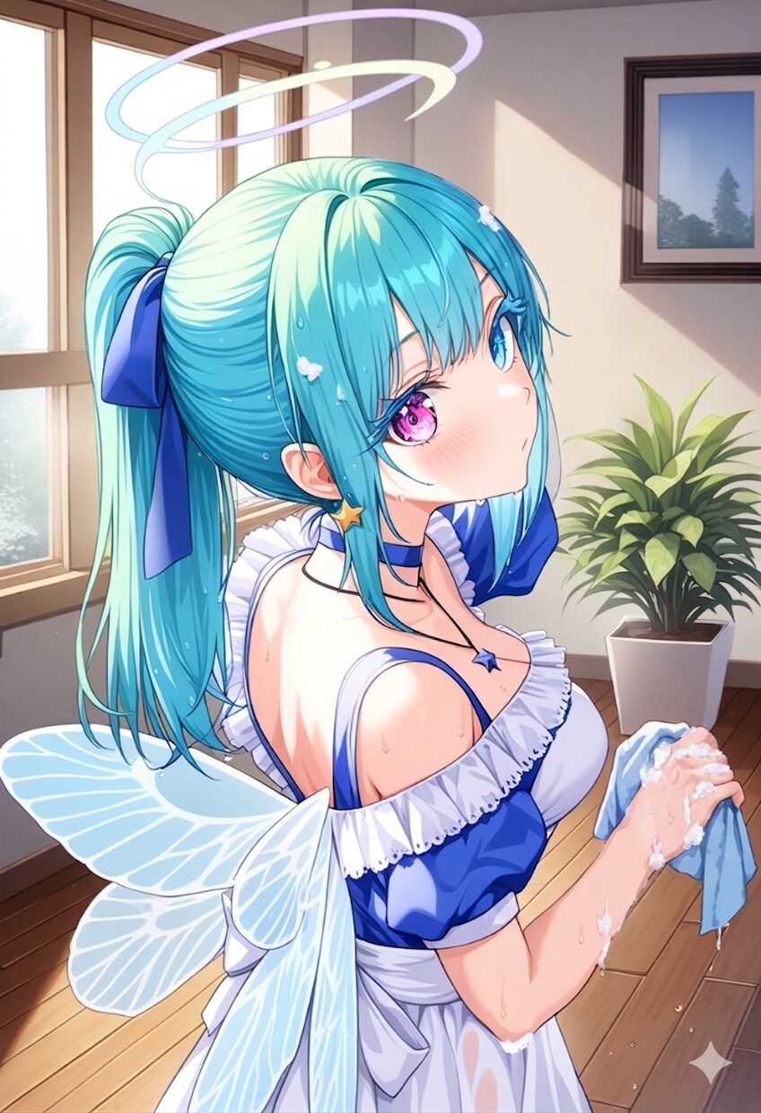うちの子たちとお掃除♡