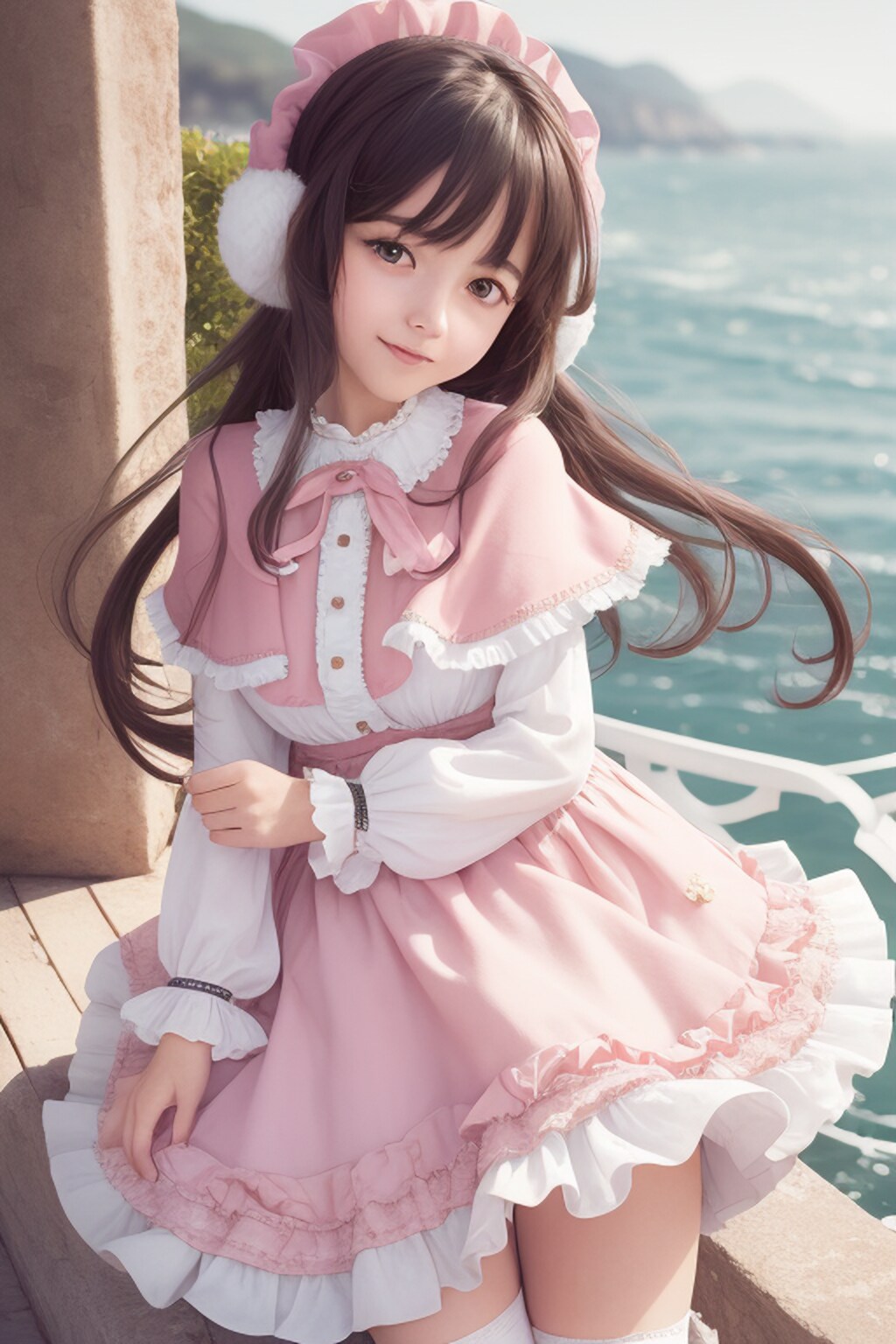 海辺のおしゃれさん (ani2real版)
