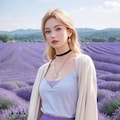 ラベンダー畑で出会った金髪お姉さん 3枚目