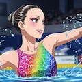 シンクロ美少女　ソロの演技⑥ 9枚目