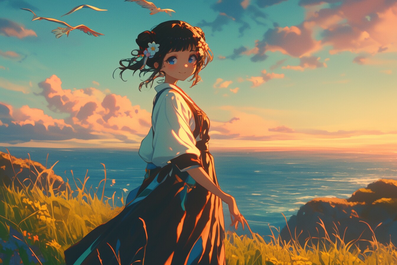 夕暮れのおだんごちゃん🍡✨38 | の人気AIイラスト・グラビア