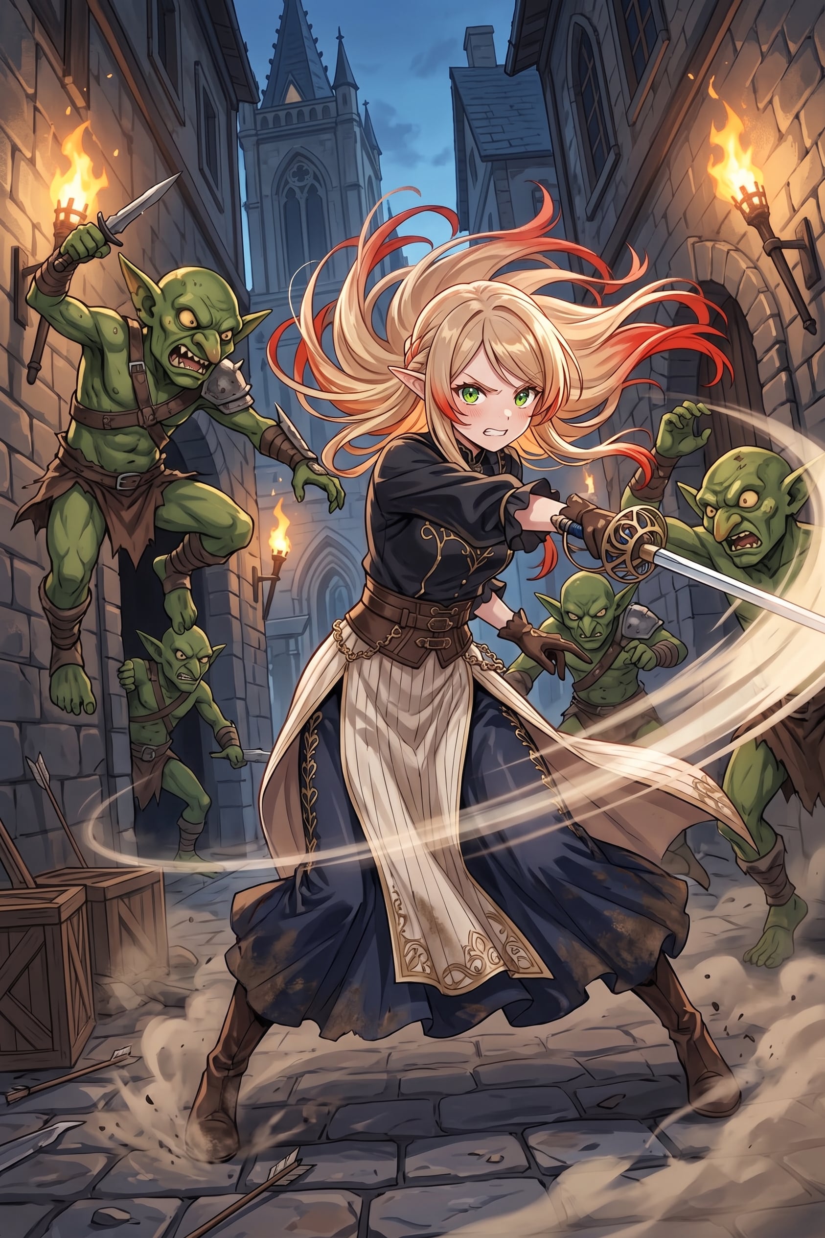 街に入り込んだゴブリンは排除します | の人気AIイラスト・グラビア