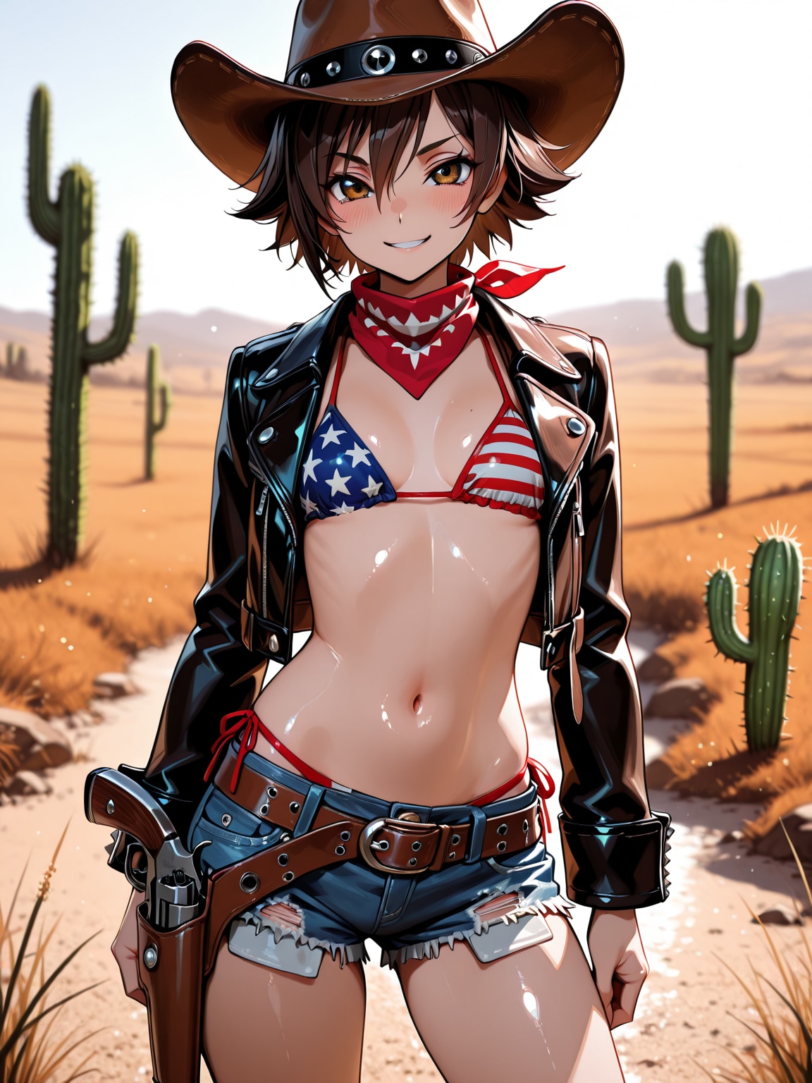 カウガールスタイルの玲