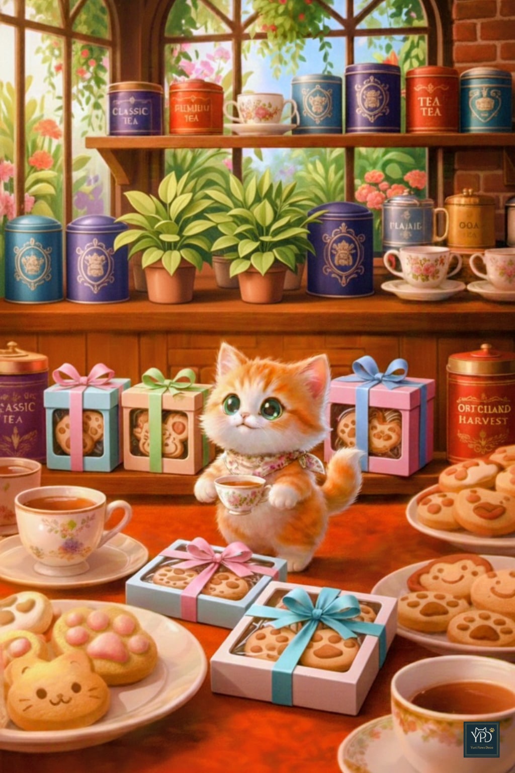 仔猫店主の香り高い紅茶店