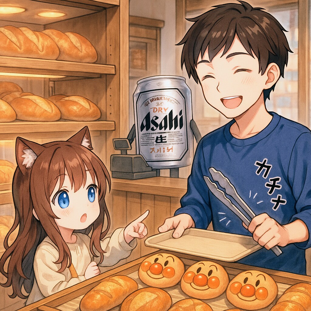 アンパンマンのパンを買ってほしい小さな女の子 | の人気AIイラスト・グラビア