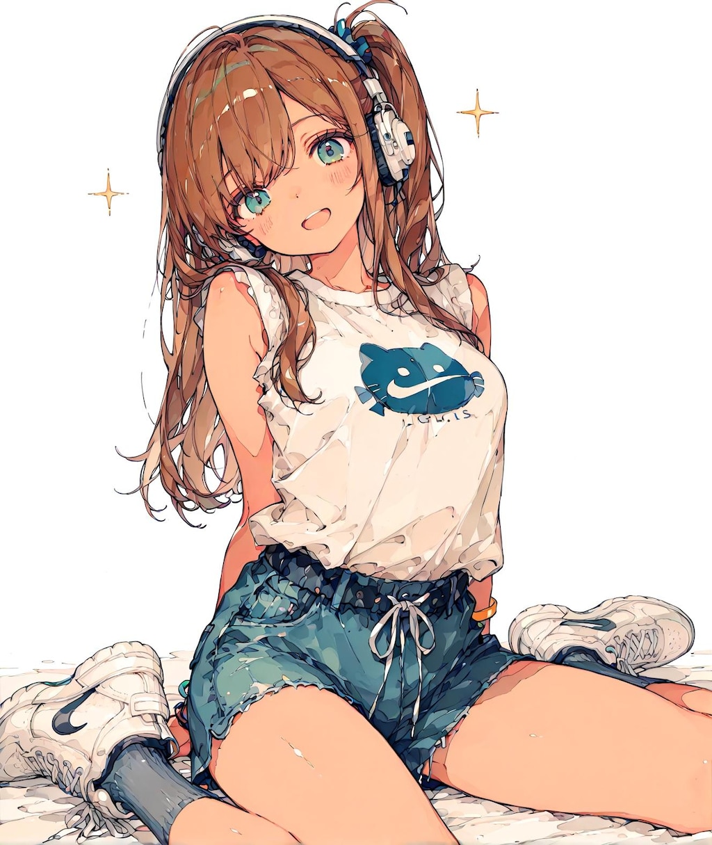 ホットパンツの少女