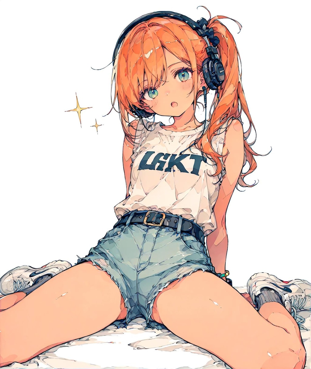 ホットパンツの少女