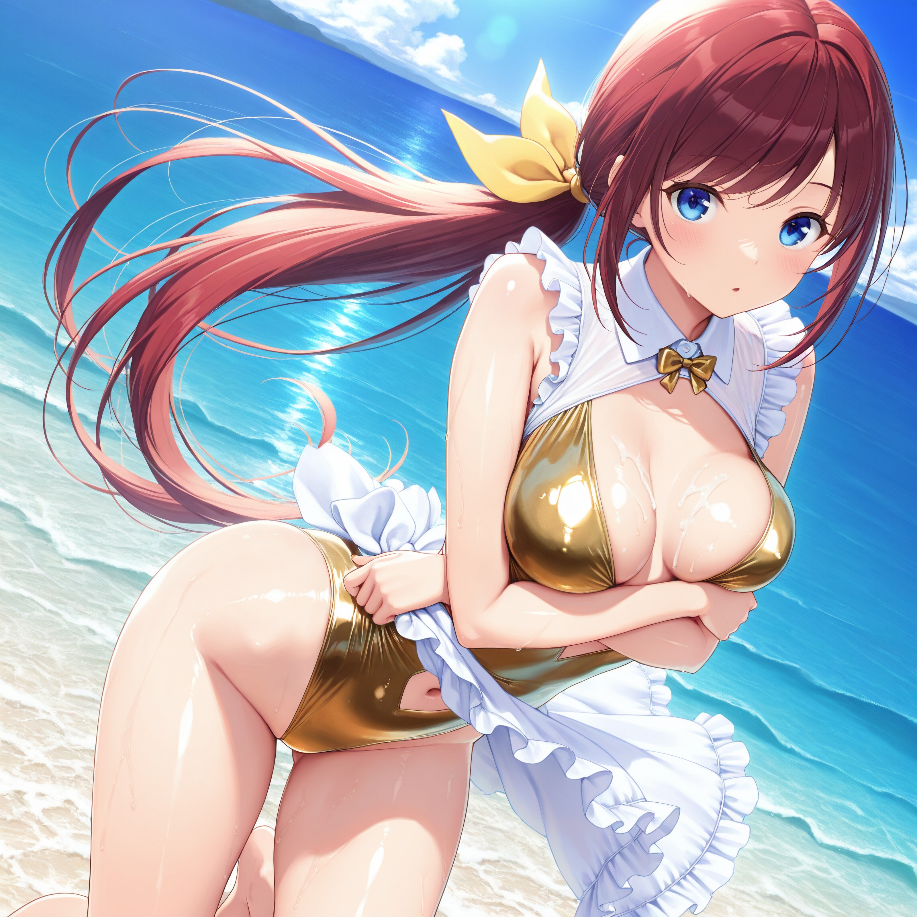 GWの金色ビキニ