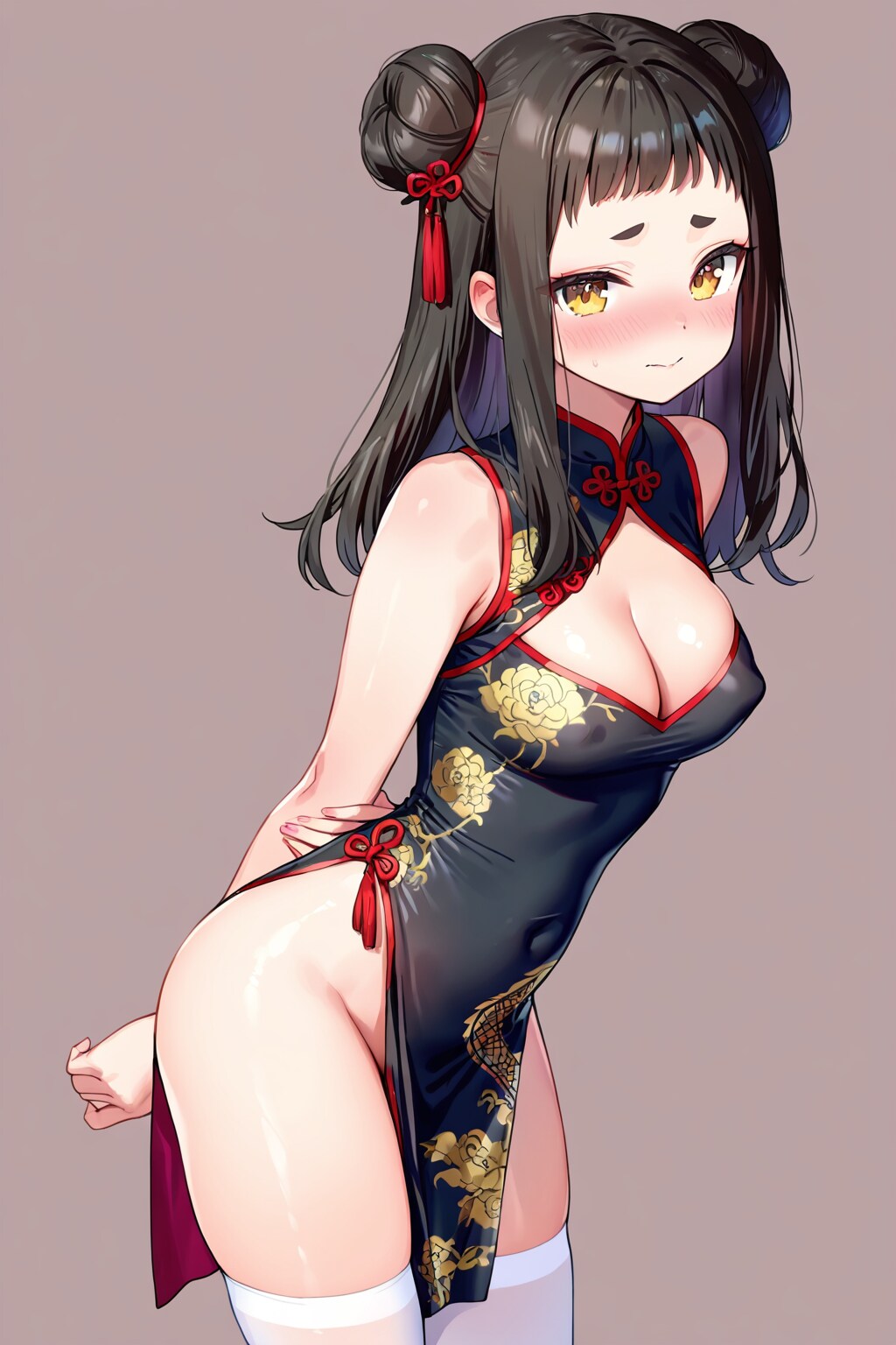 麿眉胸ポチチャイナドレスさん(LILAC)
