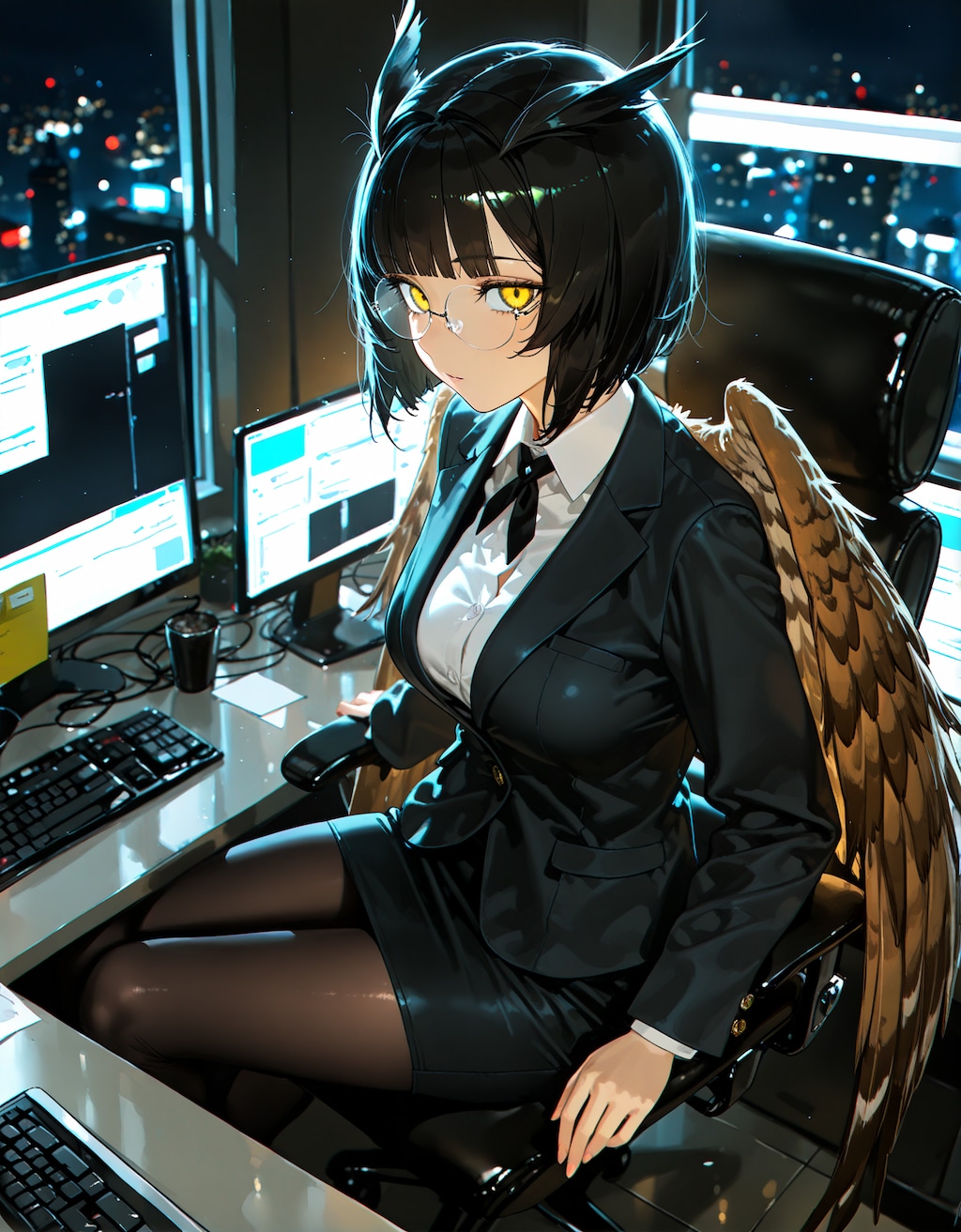 フクロウなOLねえさん
