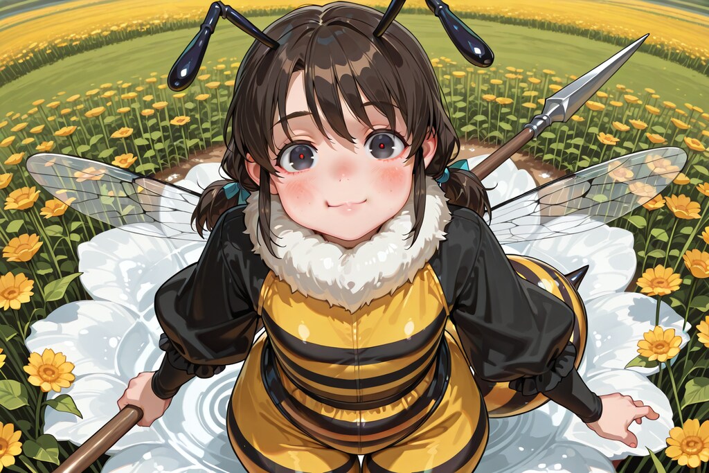 みつばちのコスプレ（モデル: ECHIDNA）