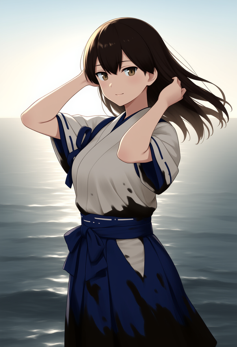 加賀さん　夜戦明け | の人気AIイラスト・グラビア