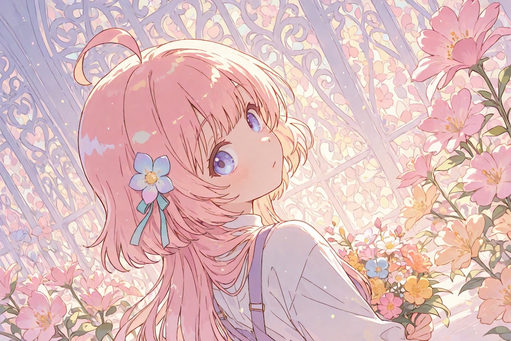 花と少女
